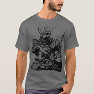 Camiseta Japón vintage de arte de guerrero samurai japonés 