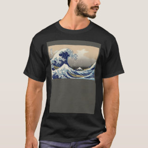 Camiseta Japón Wave Design la gran ola de Kanagawa por