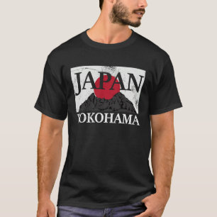 Camiseta Japón Yokohama bandera Fuji san