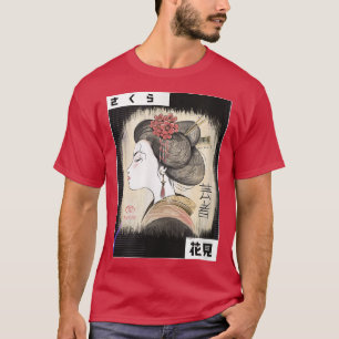 Camiseta Japonés Chica Geisha Cultura Kawaii Kimono S