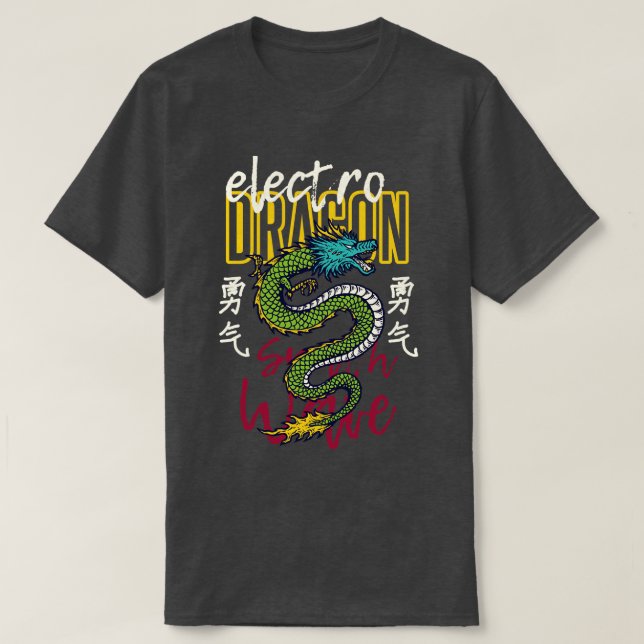 Camiseta Japonés de Elctro Dragon (Diseño del anverso)