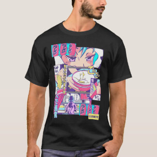 Camiseta Japonés De Los 90 Kawaii Ramen Anime Manga Chica