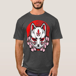 Camiseta Japonés De Máscara Estética Kitsune Inari Anime On