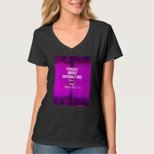 Camiseta Japonés estético de vaporwave físicamente Cansado