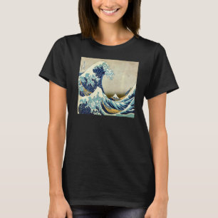 Camiseta Japonés Kanagawa La Gran Ola Hokusai