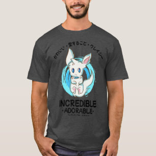 Camiseta Japonés Kawaii lindo conejo de increíble P