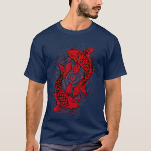 Camiseta Japonés Koi Fish Tattoo Premium