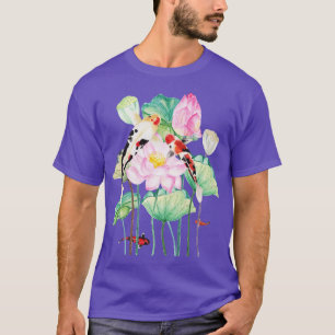 Camiseta Japonés Koi p Nishikigoi Fish Lilies Pads 2