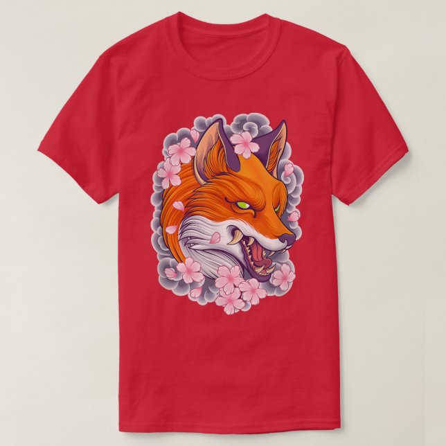 Camiseta Japonés Para Con Flor De Cerezo Sakura (Diseño del anverso)
