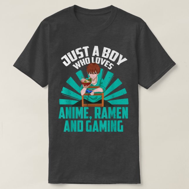 Camiseta Japonés Ramen Gaming Otaku Kawaii Gamer Boys Kawa (Diseño del anverso)