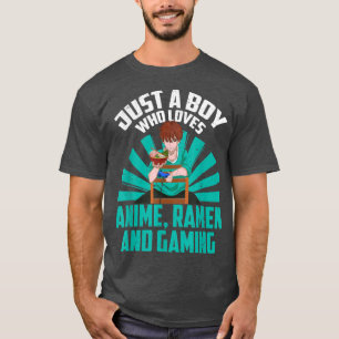 Camiseta Japonés Ramen Gaming Otaku Kawaii Gamer Boys Kawa