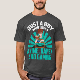 Camiseta Japonés Ramen Gaming Otaku Kawaii Gamer Boys Kawa