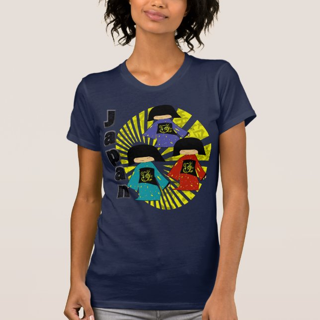 Camiseta Japonés Tres Cuidados Geisha (Anverso)