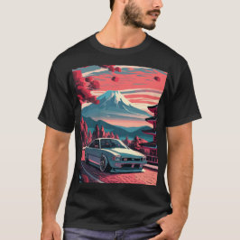 Camiseta japonesa de auto retro JDM