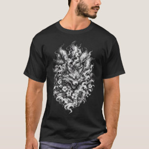 Camiseta Japonesa de Máscara Oni   Ta Irezumi Trad