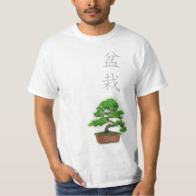 Camiseta japonesa del árbol de los bonsais de los