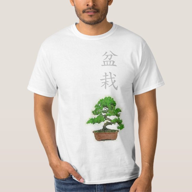 Camiseta japonesa del árbol de los bonsais de los (Anverso)