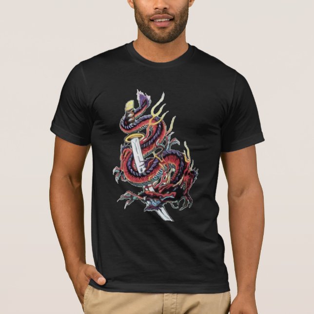Camiseta japonesa del dragón de Sui Riu (Anverso)