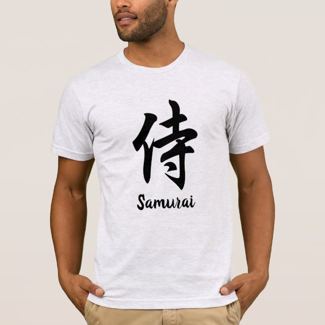 Camiseta Japonesa Kanji Samurái (Anverso)