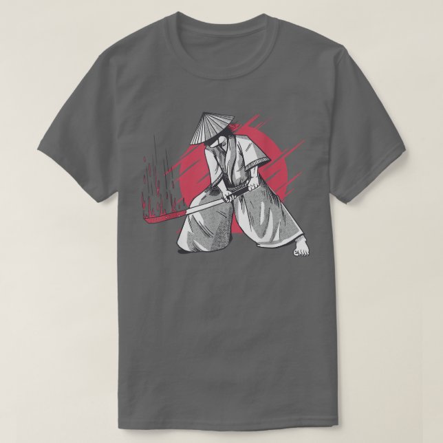 Camiseta japonesa Samurai - Espada Katana Warr (Diseño del anverso)