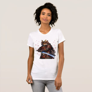Camiseta Japonesa Samurái Zorro Kitsune Guerrero