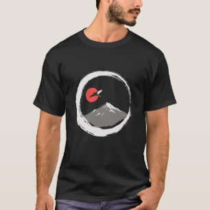 Camiseta Japonesa Zen Enso Moon Mountain