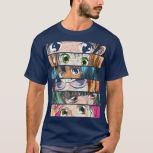 Camiseta Japonesas Anime Otaku Kawaii Manga Mujeres Chica d
