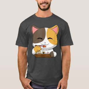 Camiseta Japoneses asiáticos preparan sushi suhsi como Masc