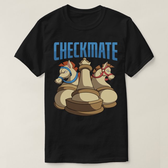 Camiseta Jaque mate Chess Master Chessman Chess (Diseño del anverso)