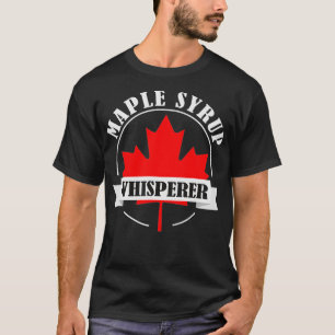 Camiseta Jarabe de arce Whisperer Canadá Jarabe de arce de