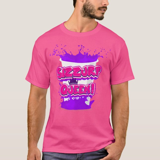 Camiseta Jarabe de codeína morado delgado Sizzurp Reina Hip (Anverso)