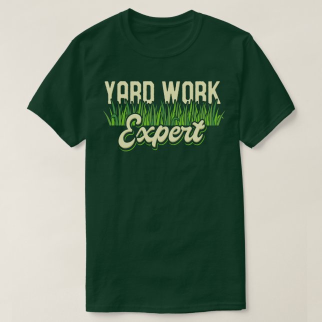 Camiseta Jard Work Expert Lawn Mower (Diseño del anverso)