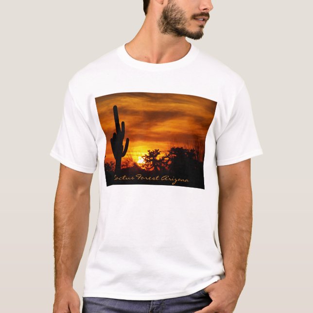 Camiseta Jardín Arizona del cactus (Anverso)