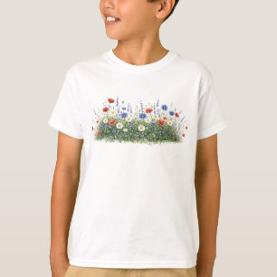Camiseta Jardín botánico de flores de pradera silvestre