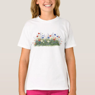 Camiseta Jardín botánico de flores de pradera silvestre