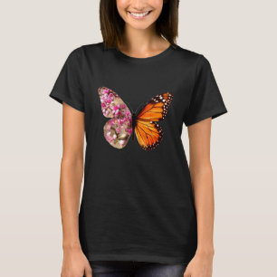 Camiseta Jardín Botánico de la Planta de Mariposa de Monarc