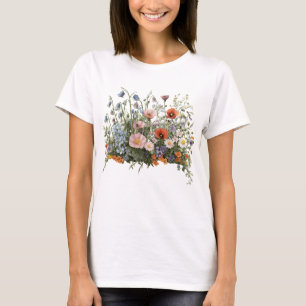 Camiseta Jardín botánico de pradera de flores silvestres