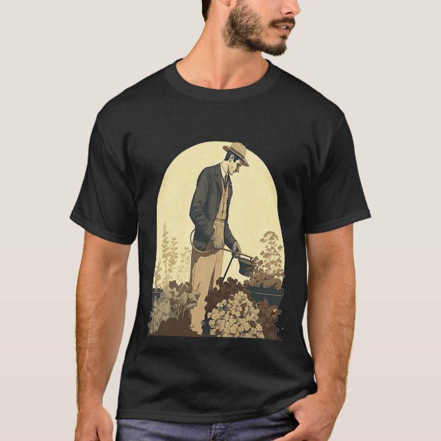 Camiseta Jardín Botánico Estilo Vintage (Anverso)