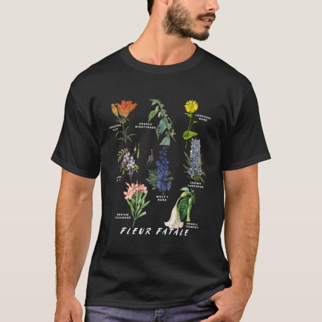 Camiseta Jardín Botánico Fleur Fatale Poison Botánico C (Anverso)
