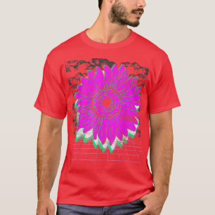 Camiseta Jardín Botánico Flor Retro Art 90 Vaporwave Su