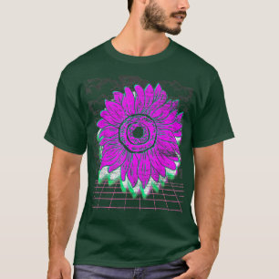 Camiseta Jardín Botánico Flor Retro Art 90 Vaporwave Su