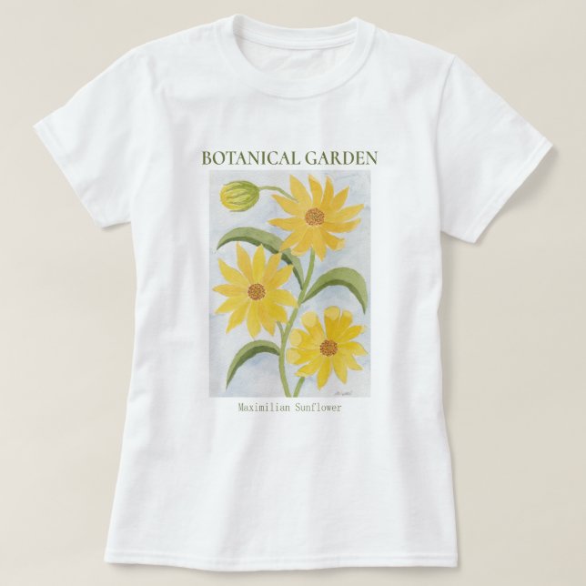 Camiseta Jardín Botánico Maximilian Sunflower (Diseño del anverso)
