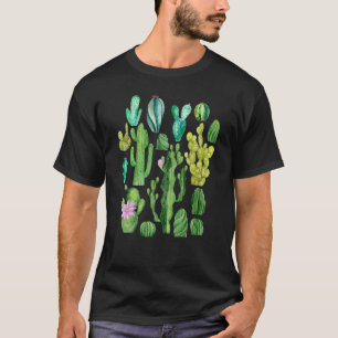 Camiseta Jardín Cactus Suculentas Plantas de Interior Jardi