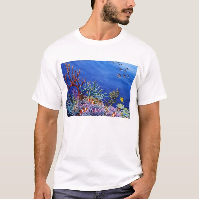 Camiseta Jardín coralino (Anverso)