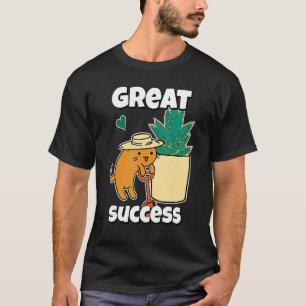 Camiseta Jardín De Agave, Gato, Pala Y Suculentas