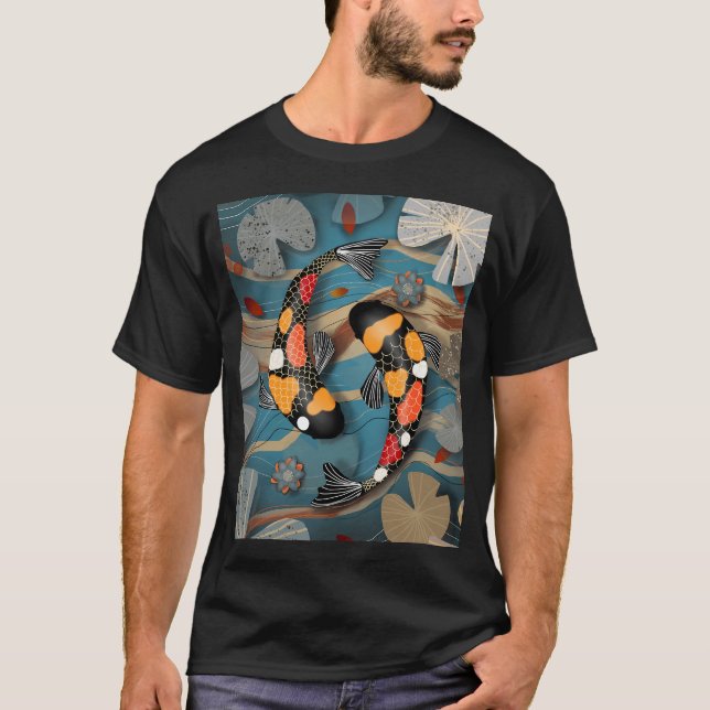 Camiseta Jardín de agua de koi (Anverso)