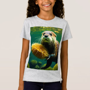 Camiseta Jardín de algas: El mundo de la nutria