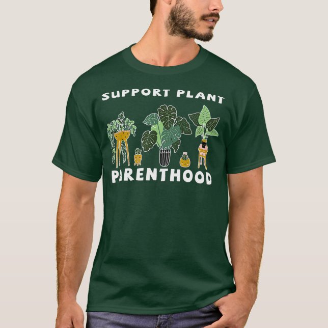 Camiseta Jardín de apoyo Planta de Parentesco Jardinería (Anverso)
