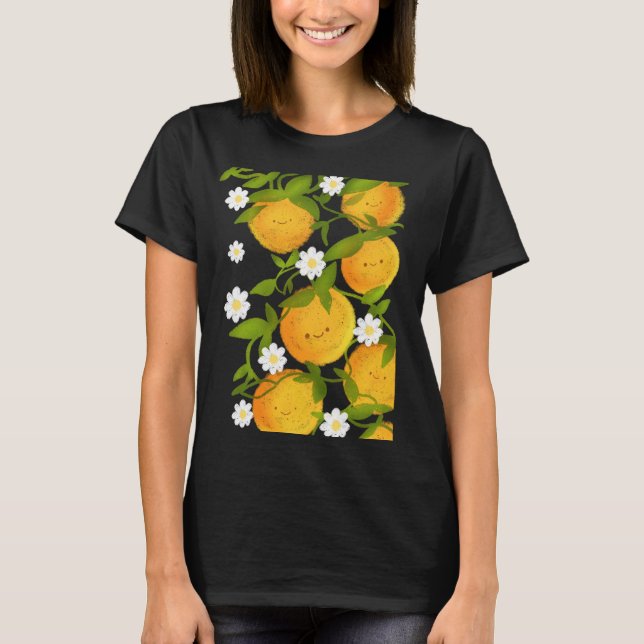 Camiseta Jardín de árboles de los Naranjas de verano (Anverso)