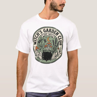 Camiseta Jardín de Brujas Gótico Retro Groovy Gráfico de Ha